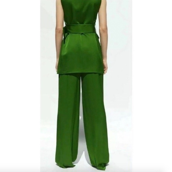 Zara Satin Palazzo Pants - Picture 3 of 9